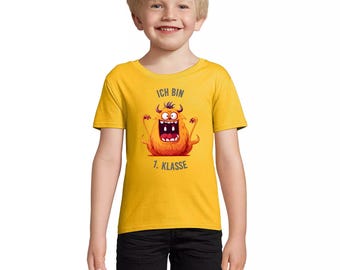 Organic Cotton Monster T-Shirt: Schuleinführung Gift