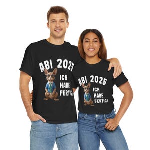 ABI 2025 Cooles Känguru mit Spruch Ich habe fertig! perfektes Geschenk zum Schulabschluss 2025, Abitur am Gymnasium, seltenes Shirt!