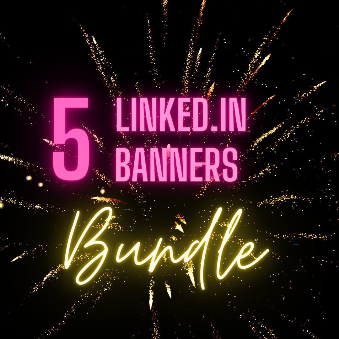 A Pack of 5 Linkedin Banners. - Etsy