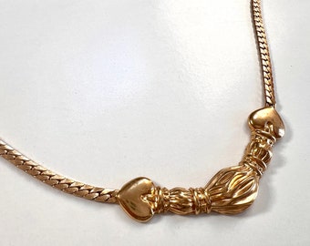 Pendentif Biche De Bere Paris - Collier Vintage Géométrique Doré, Style Moderniste