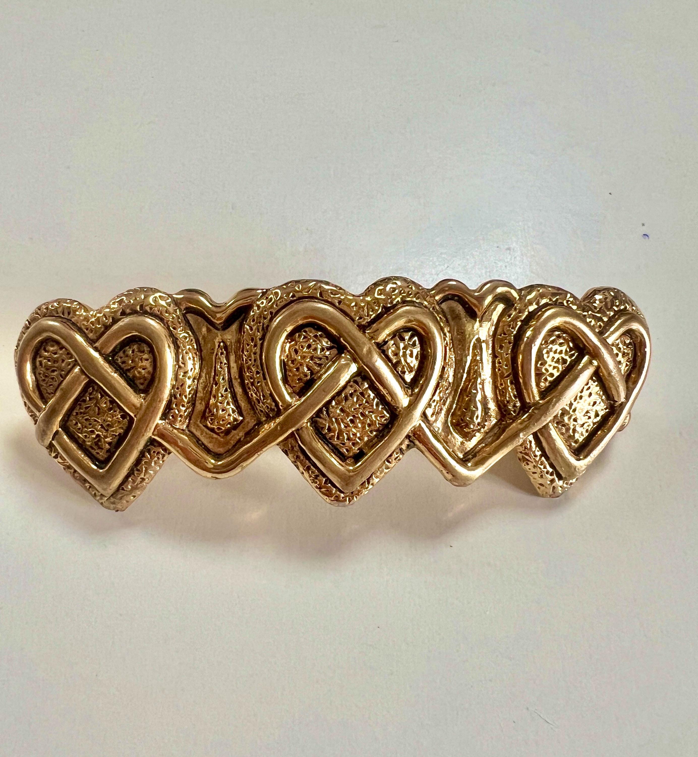 Vintage French Gold & Silver tone Statement Hair clip Amazon.com : CustomyLife 2pcs 3inch French Metal Oval Hair  main image 2