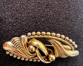 Broche Art-nouveau Or 18k Signé Van Der Straeten