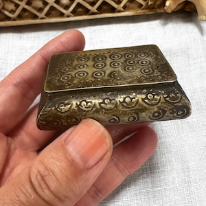 Antique Russian Silver and Niello Tobacco Snuff Box Home Decor trinket  storage Gift 1800s