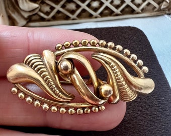 Antique  Georges Legros French  brooch pin signed GL hallmarked Authentic Vintage  Art Deco Love Knots