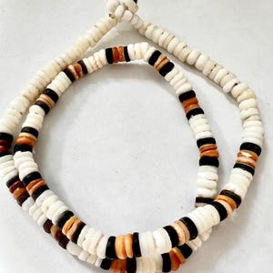 Vintage Heishi Shell Choker Necklace: Santo Domingo Style, Waterproof Boho Jewelry