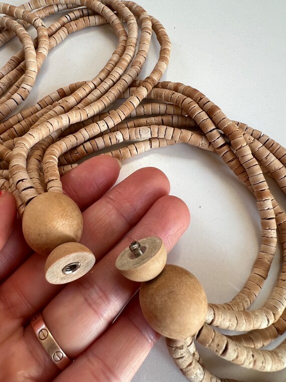 Vintage massive nature sea shell pendant necklace… - image 7