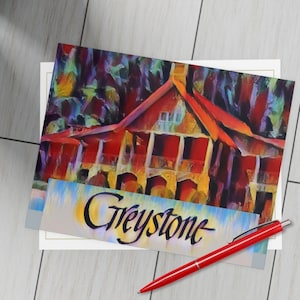 Custom Camp Notes -Summer Camp Note Cards -Camp Stationery -Camp Calling Cards - Summer Camp - Personalized Child Stationery -Camp Greystone