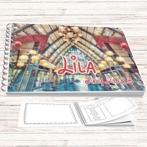 Personalized Theme Park Autograph Books - Aulani Trip - Hawaii Autograph - Autograph Book - 1st Trip - Surprise Trip - Princess Autograph