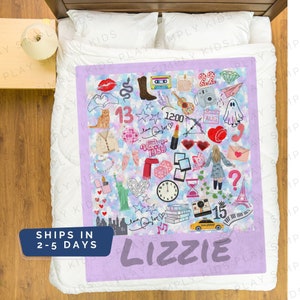 Custom Name Blanket: Taylor Era Inspired Minky Blanket