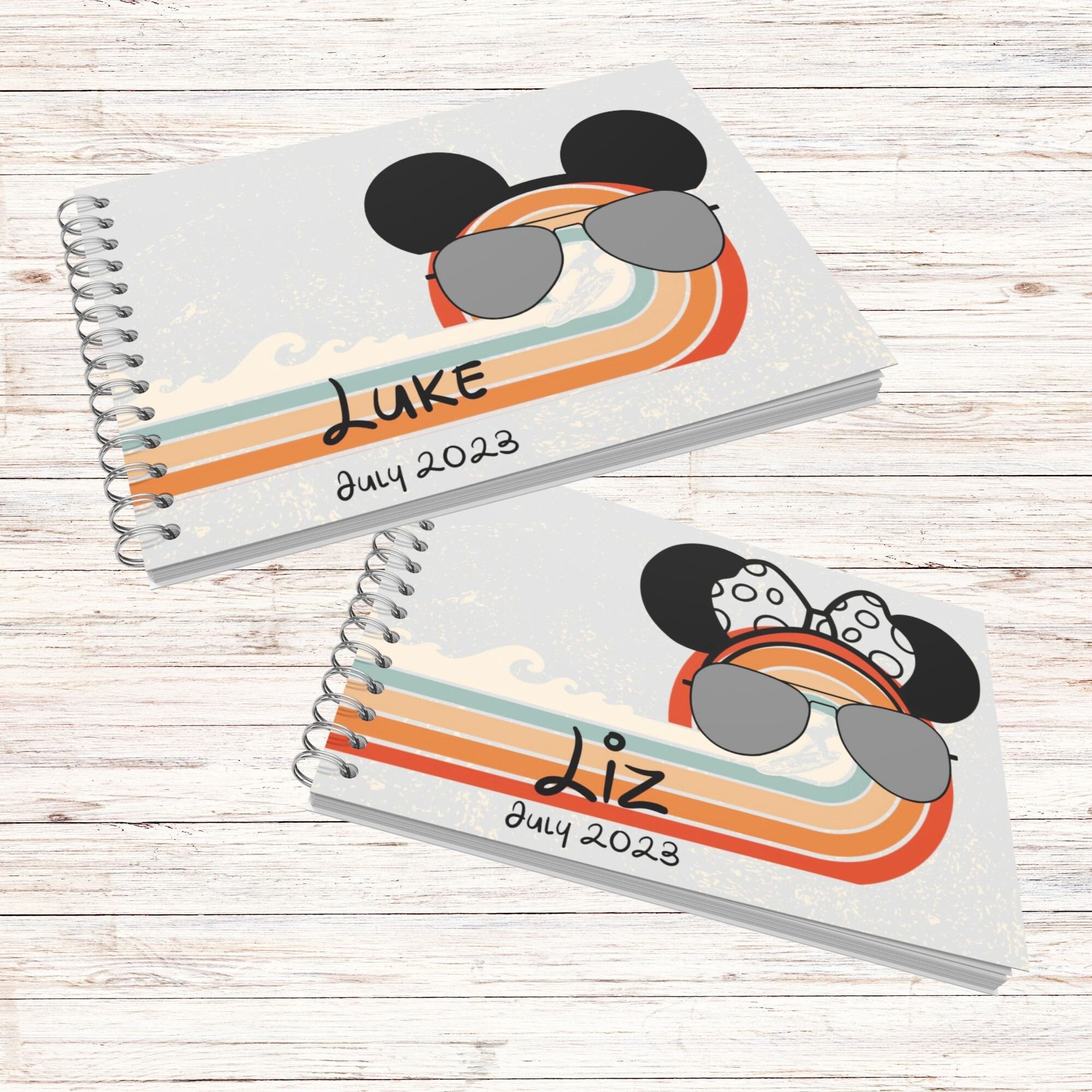 Personalised ECO Disney Autograph Book, Land, World, Cruise, Studios, A5 