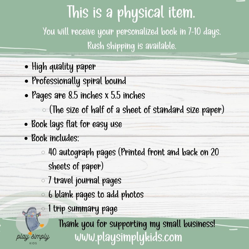 Personalized Autograph Books Cruise Journal Custom Autograph Book 1st