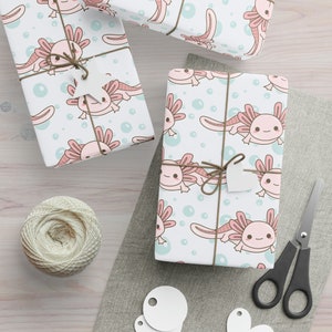 Axolotl Wrapping Paper Roll