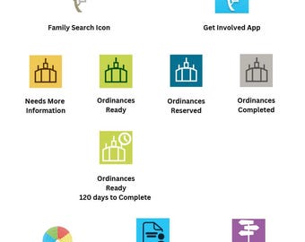 Family Search Icon Game (Cake Walk) for Primary Children LDS