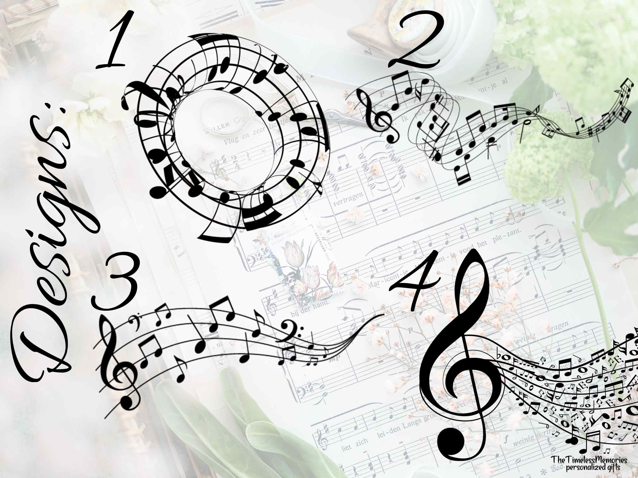 Personalised Music Lover Mug Custom Music Notes mug Custom Music Lover ...