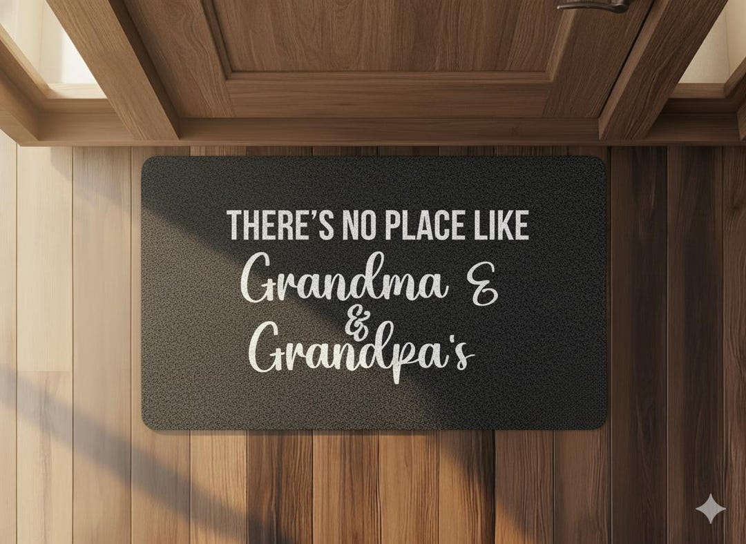 Custom Grandma & Grandpa Doormat – Personalized Welcome Mat for ...