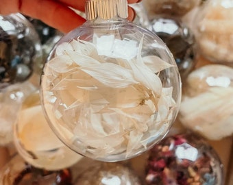 Dried Floral Ornament Bundle - Natural Christmas Decor, Set of 3