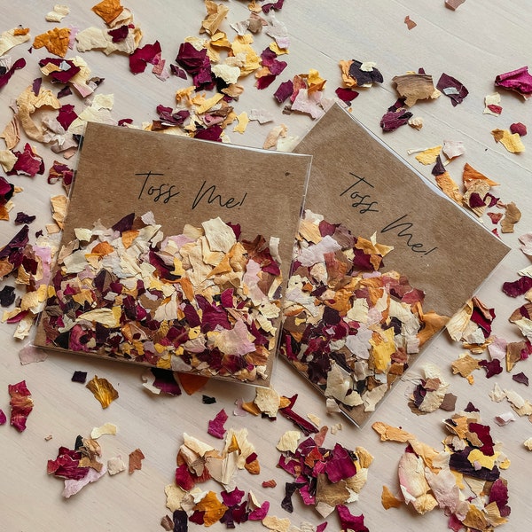 Dried Flower Confetti Packages Etsy
