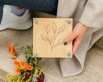 ミニフラワープレスキット、DIYフラワープレスキット、植物プレスキット、DIYフラワープリザーブドフラワー、キッズフラワープレス、ポータブルフラワープレス