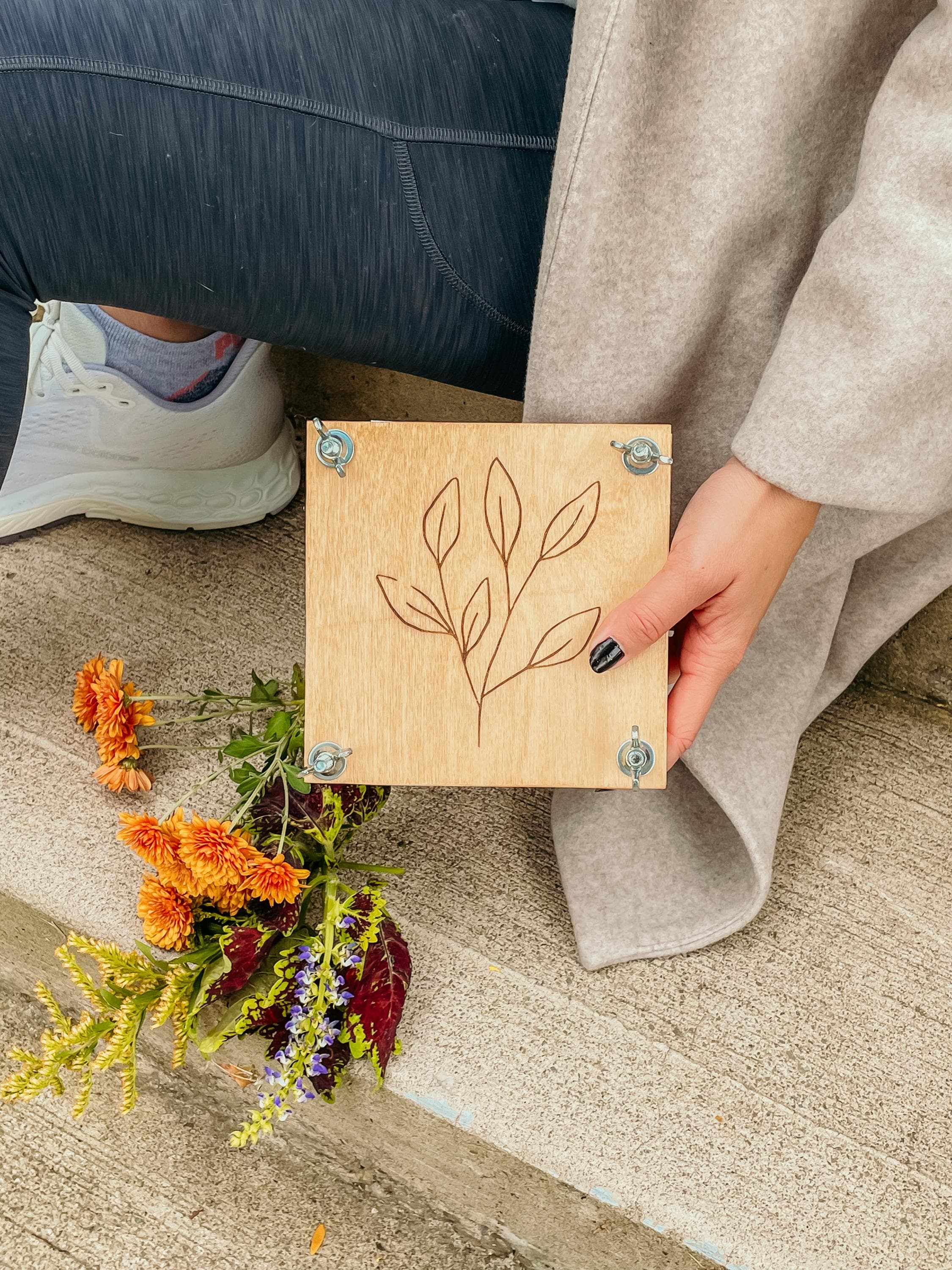 Micro-Presse à Fleurs 35x50mm En Métal - Kit De Séchage Avec 10 Papiers Buvard - Pour Artisanat Et Herbier
