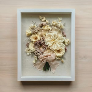 Custom Bridal Bouquet Shadowbox | Wedding Floral Preservation