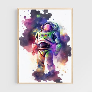 Plakat z postacią Toy Story Space Ranger, akwarela, wydruk cyfrowy, do pobrania