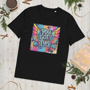 You got this, Inspirational Winged Typography T-Shirt