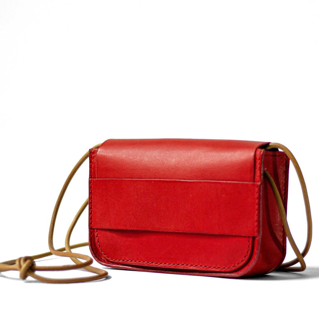 Camera Bag Shoulder Bag in Vegetable Tanned Leather, Handmade Etsy