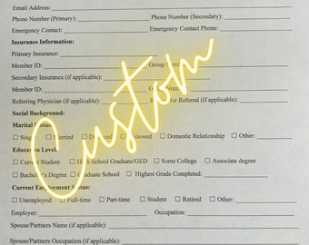 Psychiatric Intake Form