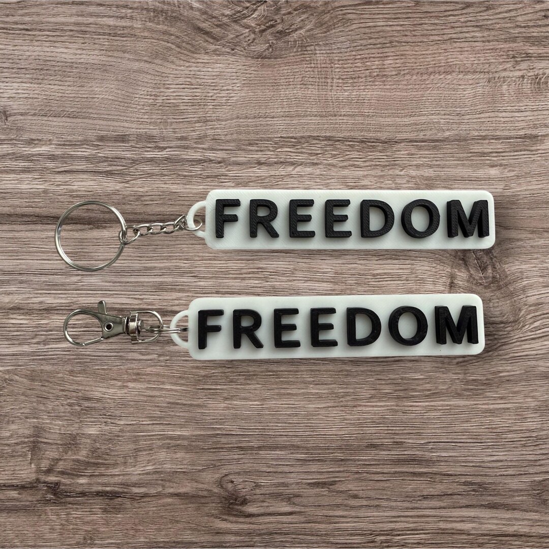 Freedom Keychain - Liberty & Courage Symbol - Etsy