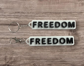 Freedom Keychain - Liberty & Courage Symbol