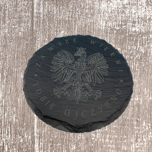 Polish Eagle Slate Coasters