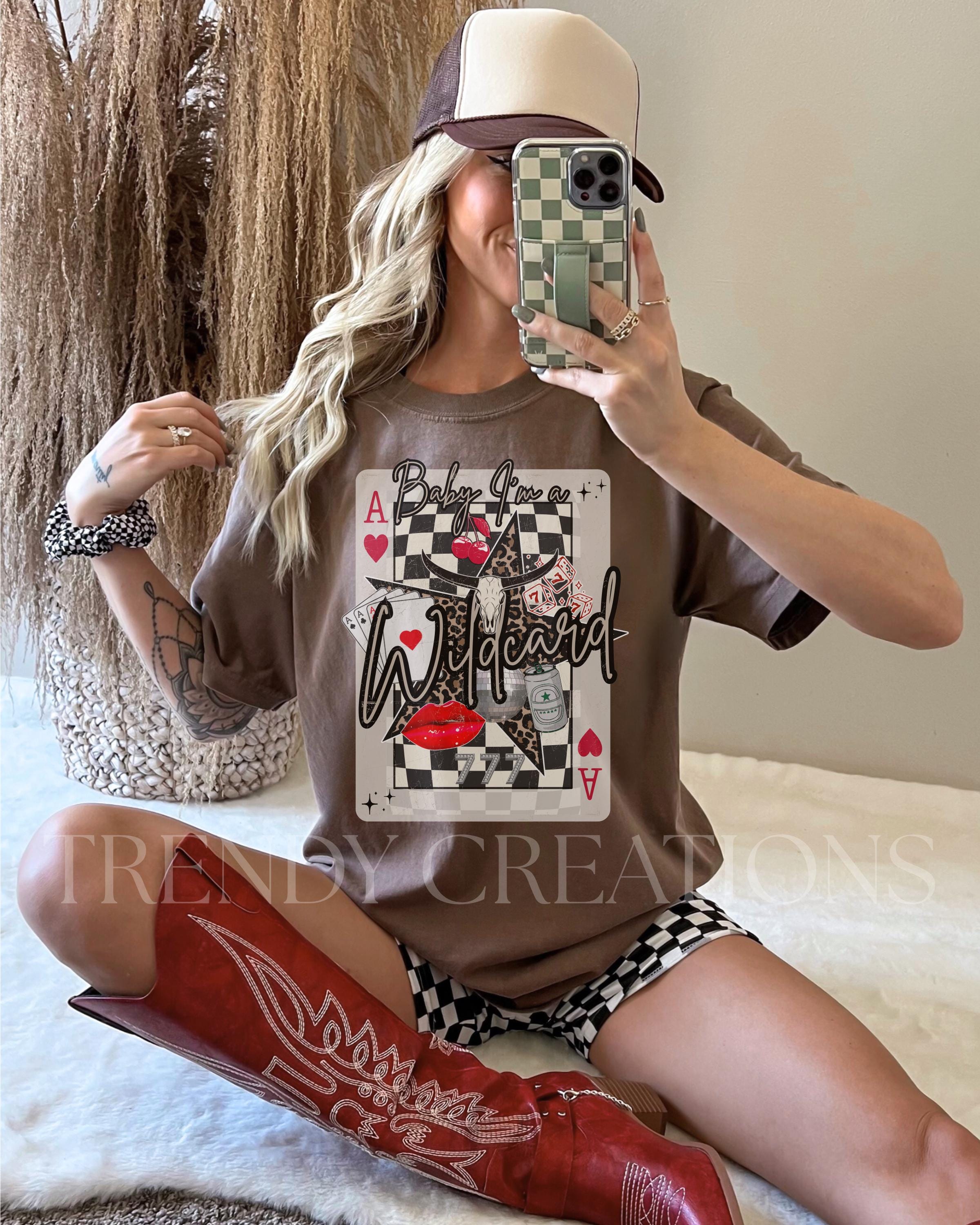 Western Collage Design Png Trendy Cowgirl Wildcard Retro Trending Design Digital Download Casino Dice Playing cards design