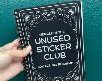 Reusable sticker book - 5.75”x8.25” - 50 sheets/100 pages - Tarot style