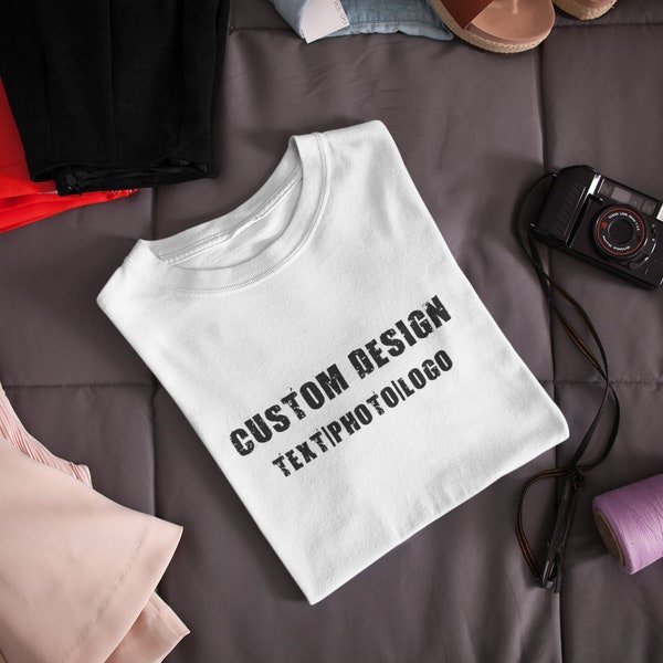 Customizable T-Shirt Printing Service | Personalized Tee | Design Your Own Shirt | Made to Order Apparel | Custom Tee