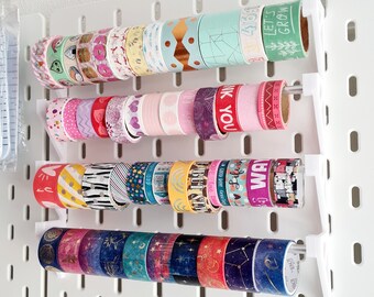45 Planches De Rangement Pour Ruban Washi En Plastique - Idéal Pour Le Scrapbooking, Le Bureau Ou L'école