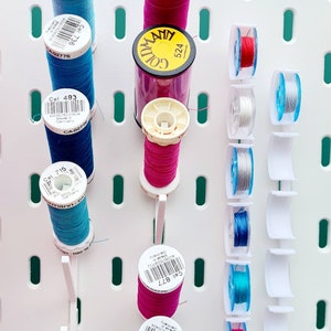 Haken voor spoel en naaispoel compatibel met IKEA SKADIS-paneel