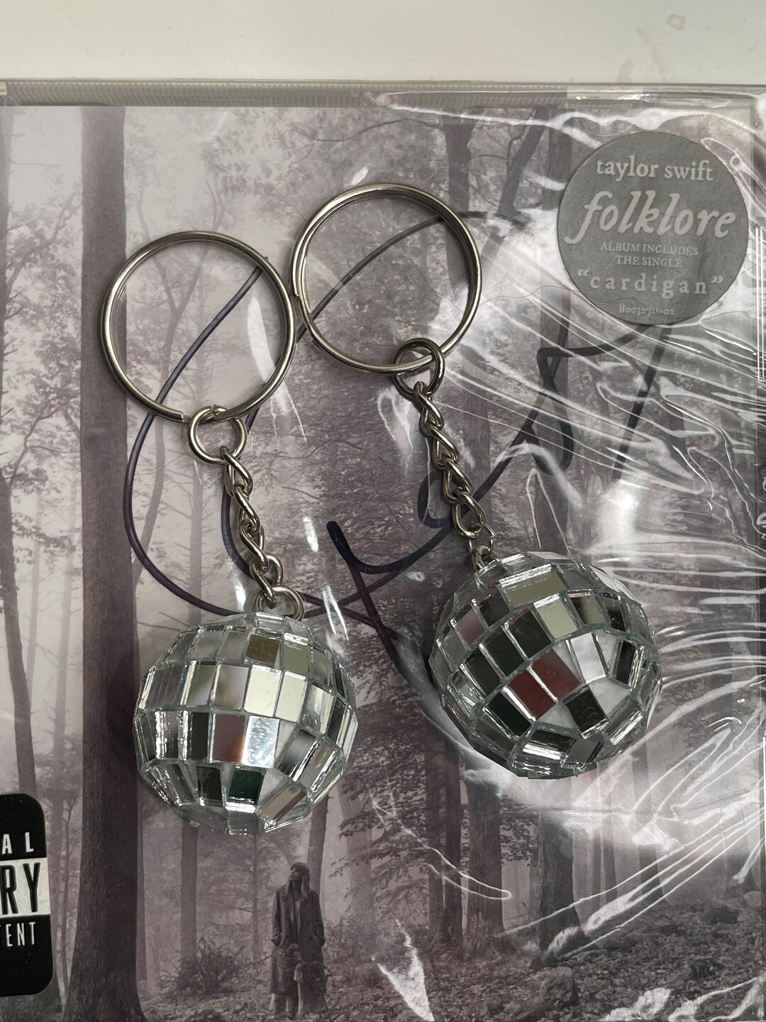 Taylor/ Swiftie Mirrorball Keychain Etsy