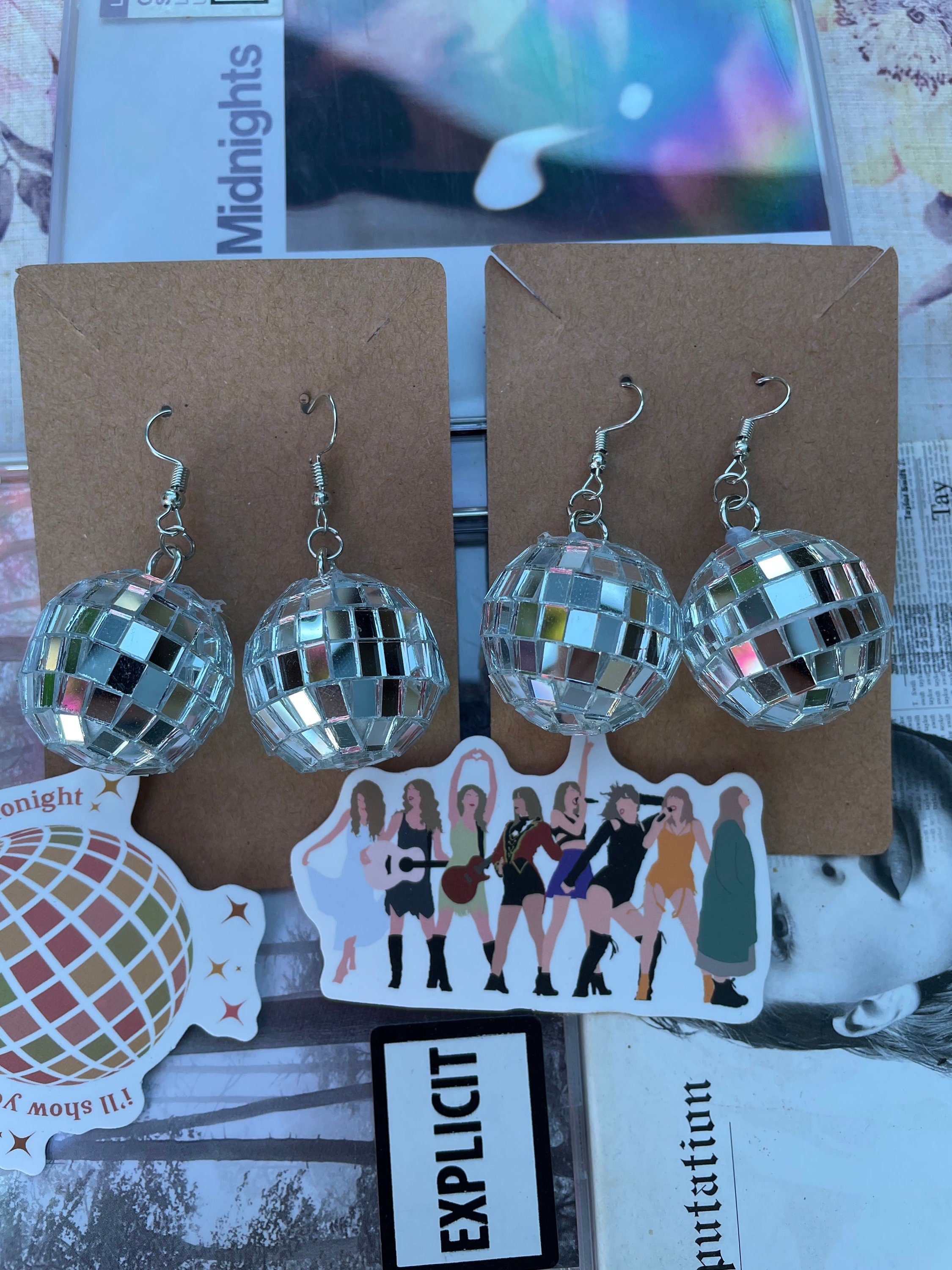 Taylor / Swiftie Mirrorball Disco Ball Earrings Eras Tour Etsy Australia