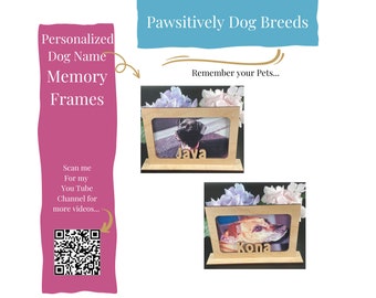 Personalized Dog Name Memory Frames