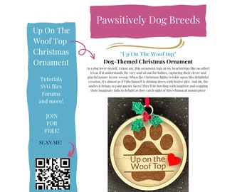 Up On The Woof Ornament Christmas Ornament: Cleverly Engraved - Dog Lover Gift and Christmas Tree Decoration-Dog-Themed