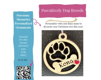 Pawsome Memories Personalized Dog Christmas Ornaments: Friends, Family, Trainers, Office Colleagues Gift.