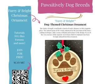 Furry and Bright Dog-Themed Christmas Ornaments: Whimsical Woodworks, Handcrafted Gifts for Friends, Family, and all Dog Lovers!