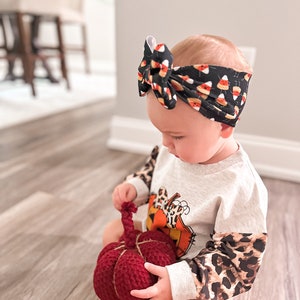 Baby Bow Headwrap Newborn Headband for Baby Girl Hair Clip for Halloween Bow for Holiday Gift for Baby