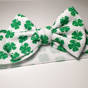 Hair Bow for St Patrick&#39;s Day Headband for Baby Headwrap Green Hair Clip for Toddler Hair Accessories Outfit for Little Girl