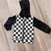 Brown And White Checkered Set For Baby Boys (2 Piece)