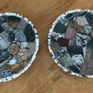 Handcrafted Maine Rock Lazy Susan: Unique Kitchen Decor
