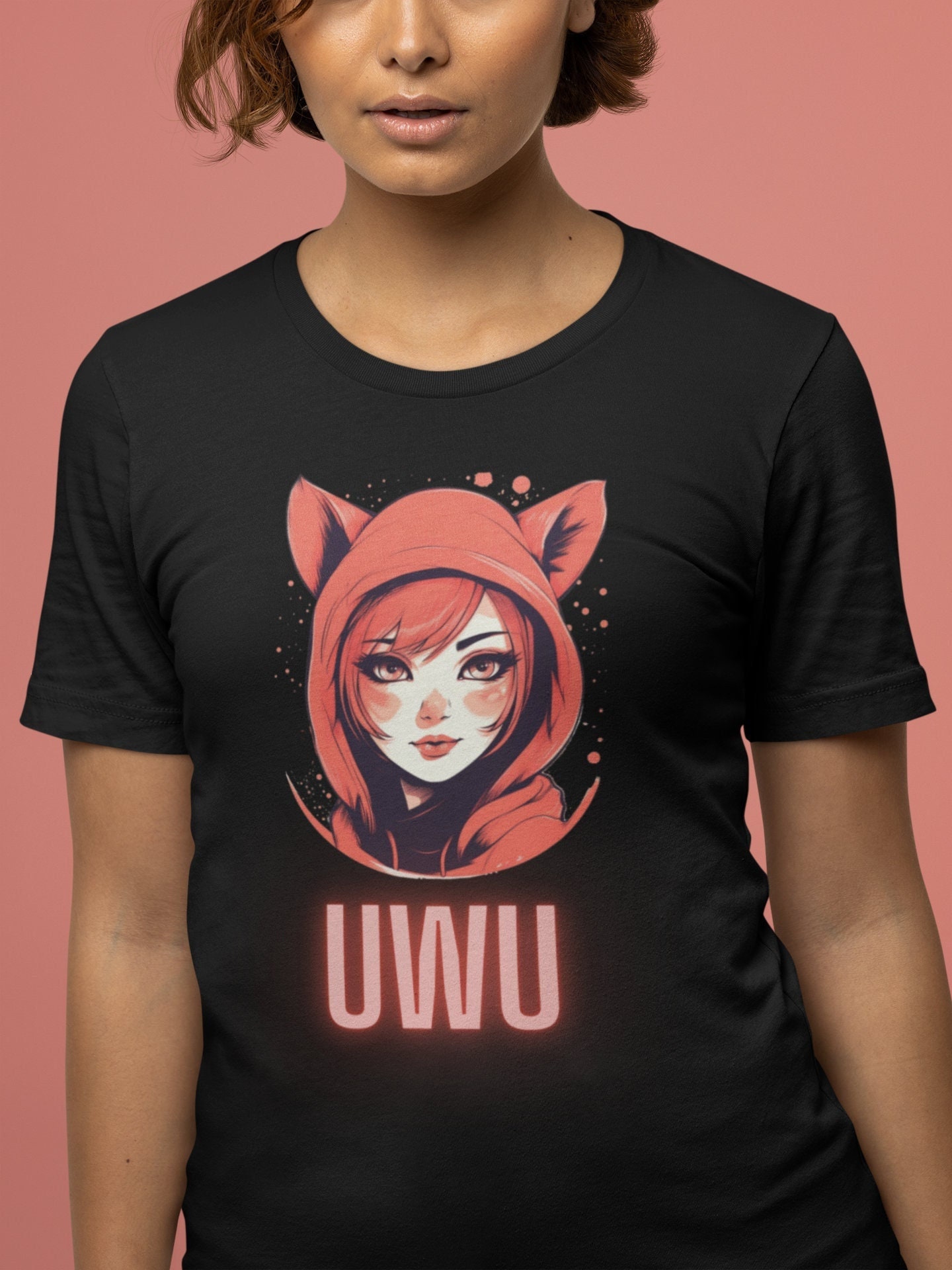 Anime Tshirt, Uwu, Anime Cat Shirt, Anime Girl Shirt, Anime Lover