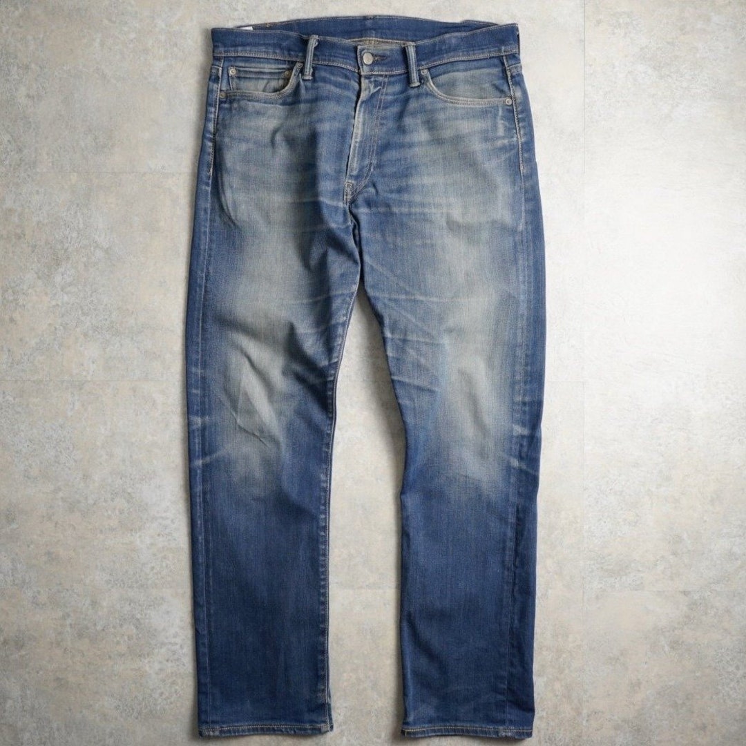 Levis 513 Blue Washed Jeans Size L - Etsy