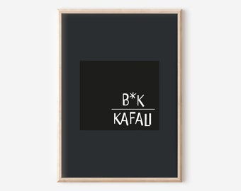Turkish wall decoration, Bok kafali, funny sayings, Komik sözler, espirili sözler, Turkish gifts, wall art, minimalist posters