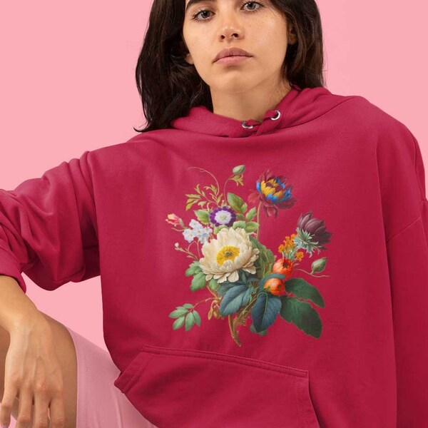 Sweat-shirt personnalisé de fleur de naissance, cadeau pour la Saint-Valentin, cadeau de la fête des mères, cadeau de maman fleur